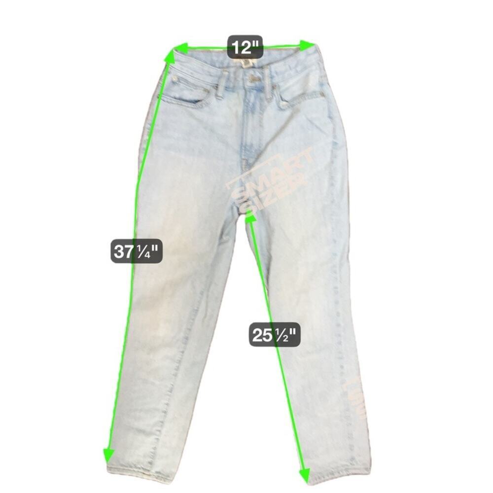 Madewell The Curvy Perfect Vintage Jean High Rise Light Blue Women 24 Denim - Picture 10 of 10